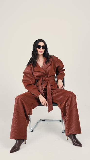 María Pantalón Pitón Vinotinto