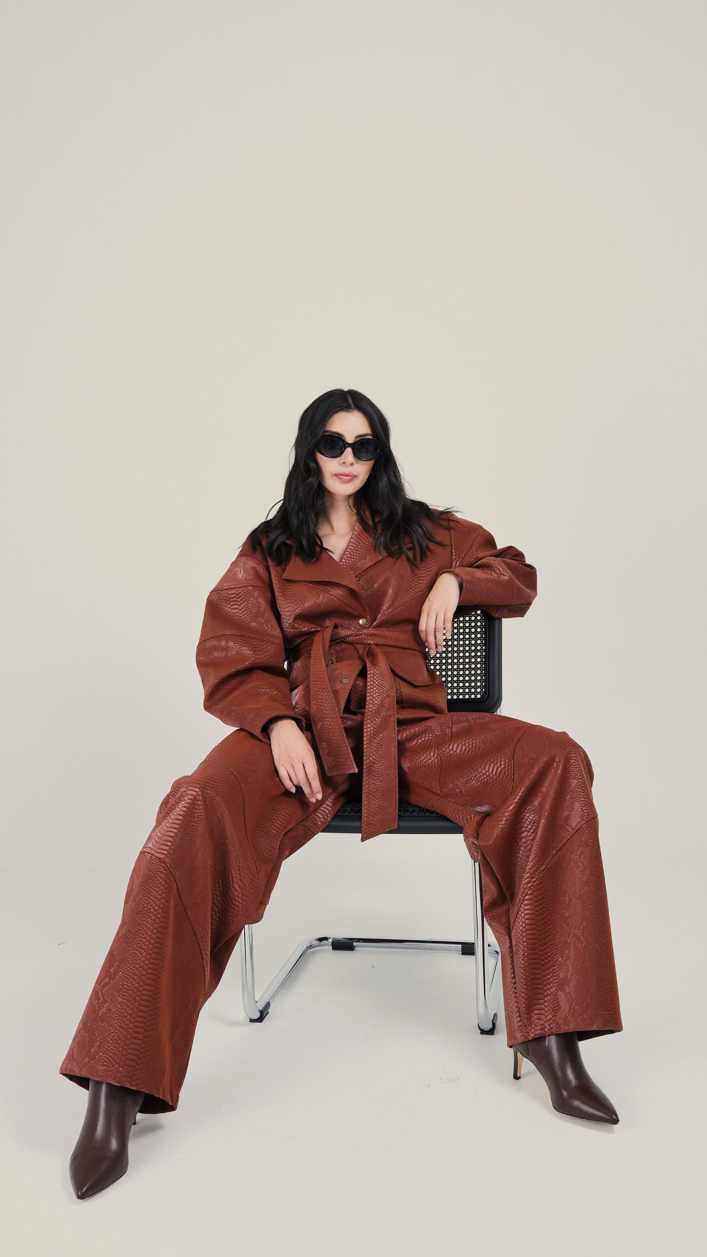 María Pantalón Pitón Vinotinto