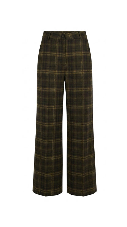 Alba Pantalón Cuadros Verdes