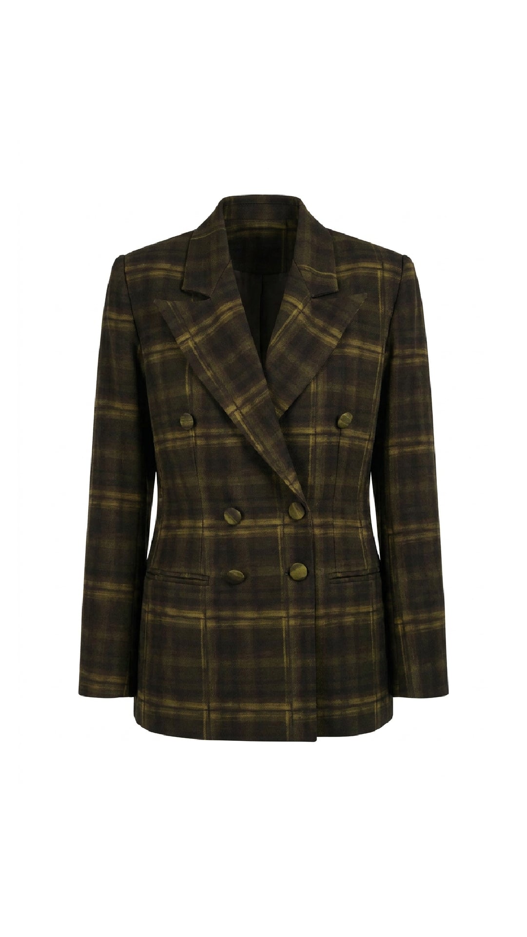 Alba Blazer Cuadros Verdes