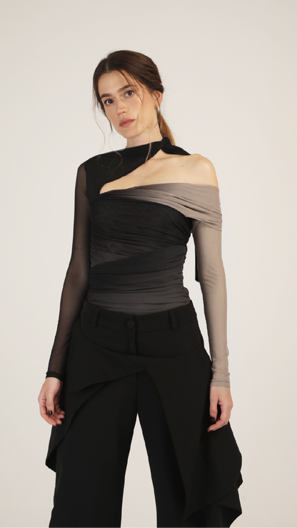 Rosa Body Malla Negro